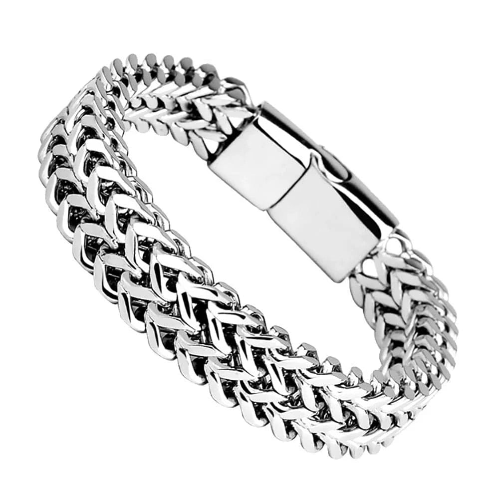 The Carat Cave 19cm Stainless Steel Bully Bracelet