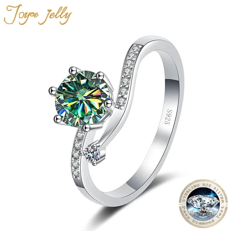 The Carat Cave 1ct Moissanite Diamond Ring