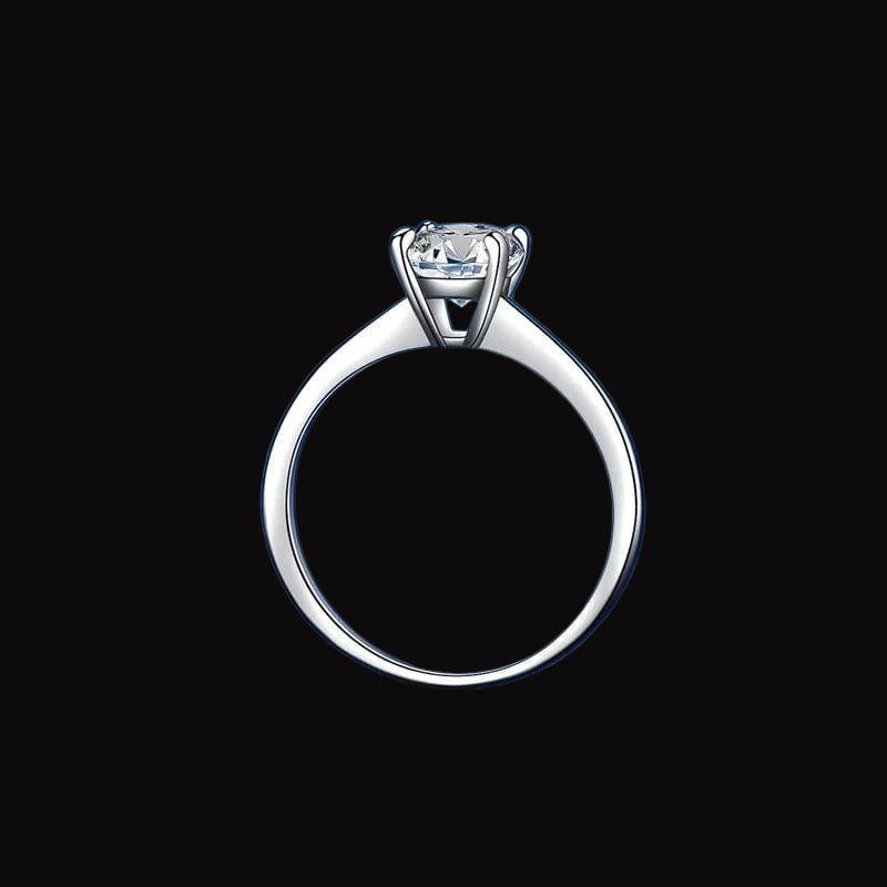 The Carat Cave 2 Carat Lab Grown Moissanite Ring coloured Diamond