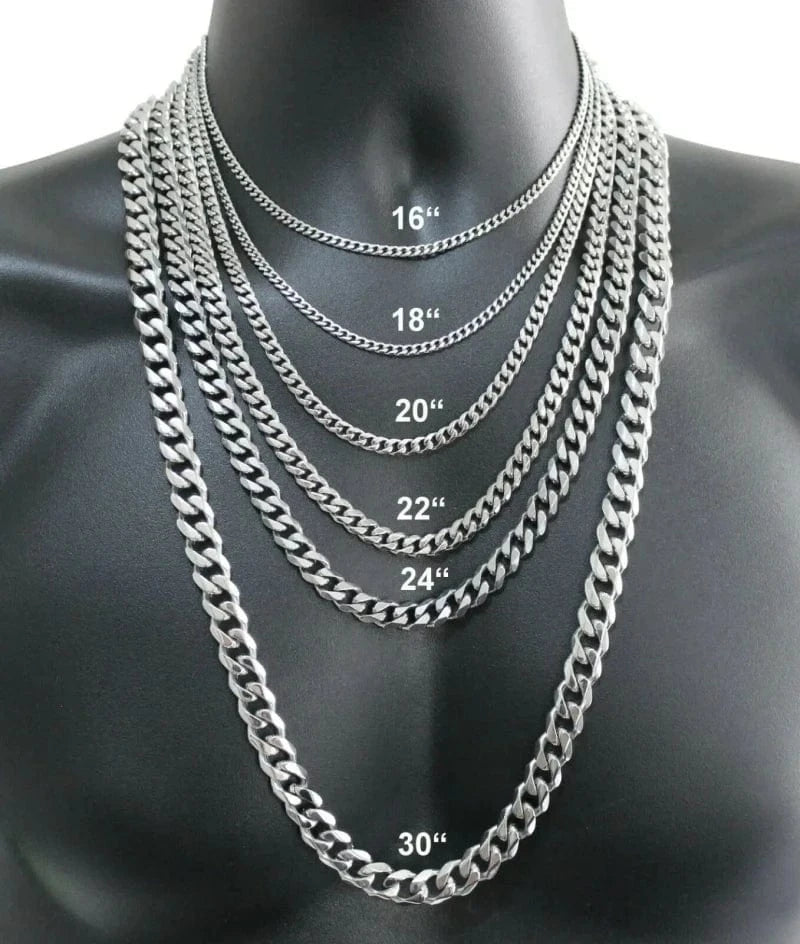 The Carat Cave 2mm / 40cm 16 inch 925 Silver Chain Necklace
