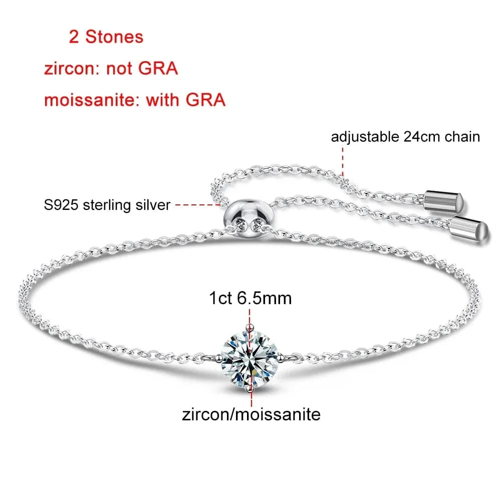 The Carat Cave Certified 1 Carat lab grown Diamond Bracelet