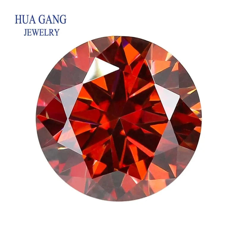 The Carat Cave Colored Loose Moissanite Stones 1ct 2ct 3ct Royalblue Pink Green Black Moissanites Shining Fine Jewelry Round Lab Grown Diamonds