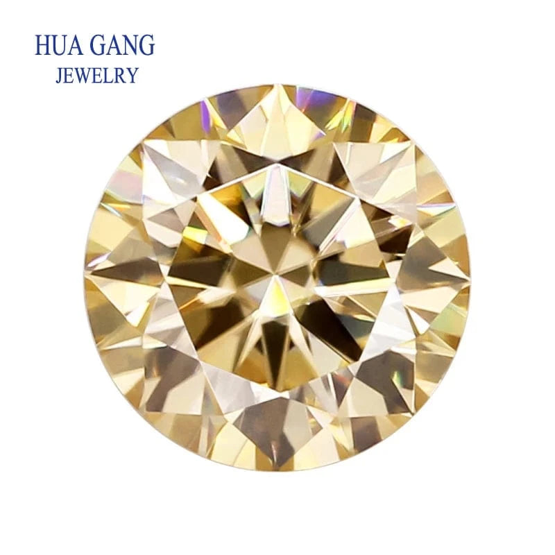 The Carat Cave Colored Loose Moissanite Stones 1ct 2ct 3ct Royalblue Pink Green Black Moissanites Shining Fine Jewelry Round Lab Grown Diamonds