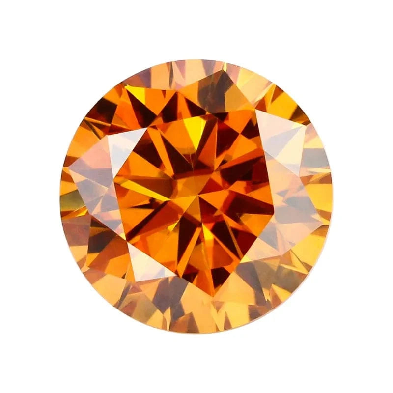 The Carat Cave Colored Loose Moissanite Stones 1ct 2ct 3ct Royalblue Pink Green Black Moissanites Shining Fine Jewelry Round Lab Grown Diamonds