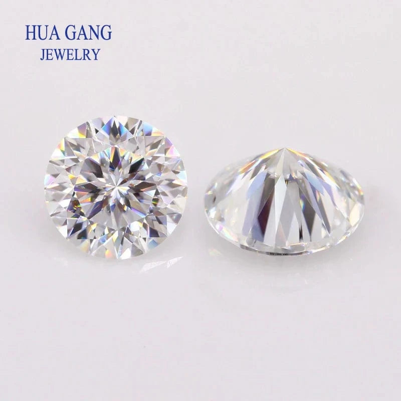 The Carat Cave Colored Loose Moissanite Stones 1ct 2ct 3ct Royalblue Pink Green Black Moissanites Shining Fine Jewelry Round Lab Grown Diamonds