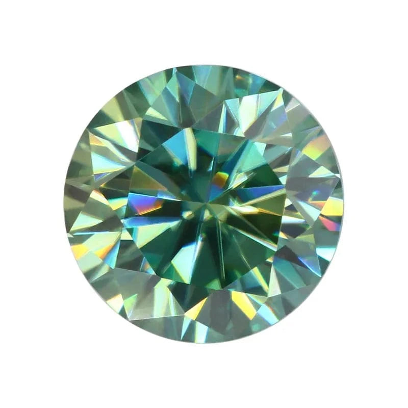 The Carat Cave Colored Loose Moissanite Stones 1ct 2ct 3ct Royalblue Pink Green Black Moissanites Shining Fine Jewelry Round Lab Grown Diamonds