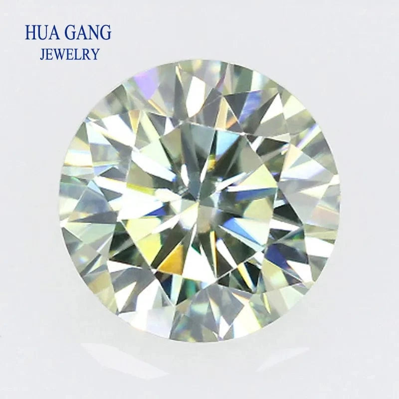 The Carat Cave Colored Loose Moissanite Stones 1ct 2ct 3ct Royalblue Pink Green Black Moissanites Shining Fine Jewelry Round Lab Grown Diamonds