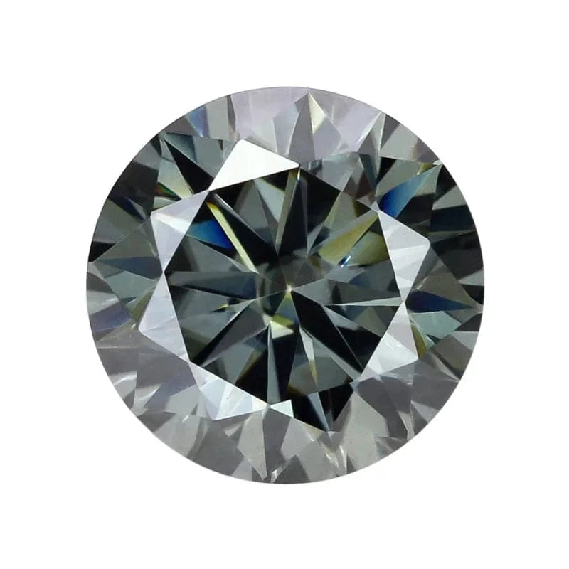 The Carat Cave Colored Loose Moissanite Stones 1ct 2ct 3ct Royalblue Pink Green Black Moissanites Shining Fine Jewelry Round Lab Grown Diamonds