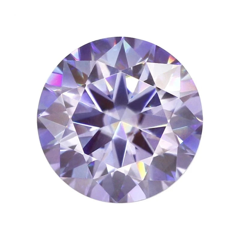 The Carat Cave Colored Loose Moissanite Stones 1ct 2ct 3ct Royalblue Pink Green Black Moissanites Shining Fine Jewelry Round Lab Grown Diamonds