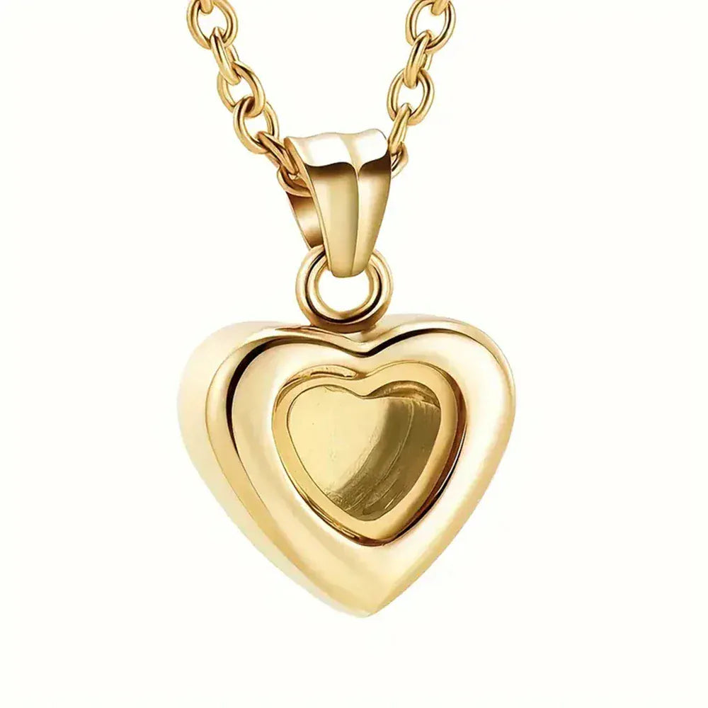 The Carat Cave Cremation Jewelry for Ashes for Human Keepsake Stainless Steel Memorial Pendant Cremation Urn Necklace for Human Ashes