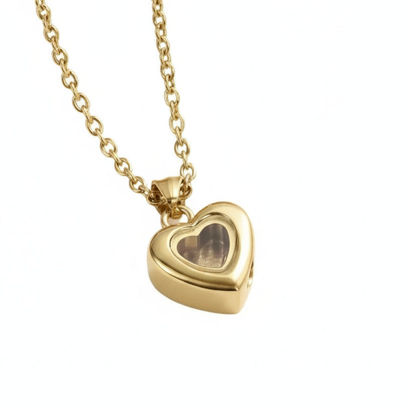 The Carat Cave Cremation Jewelry for Ashes for Human Keepsake Stainless Steel Memorial Pendant Cremation Urn Necklace for Human Ashes