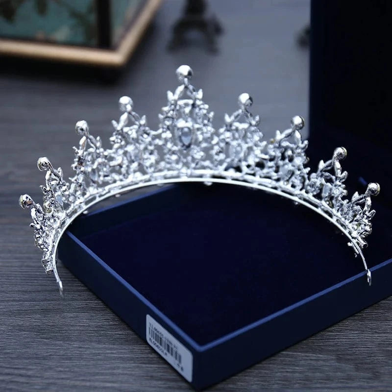 The Carat Cave Crystal Tiara – Silver Diadem