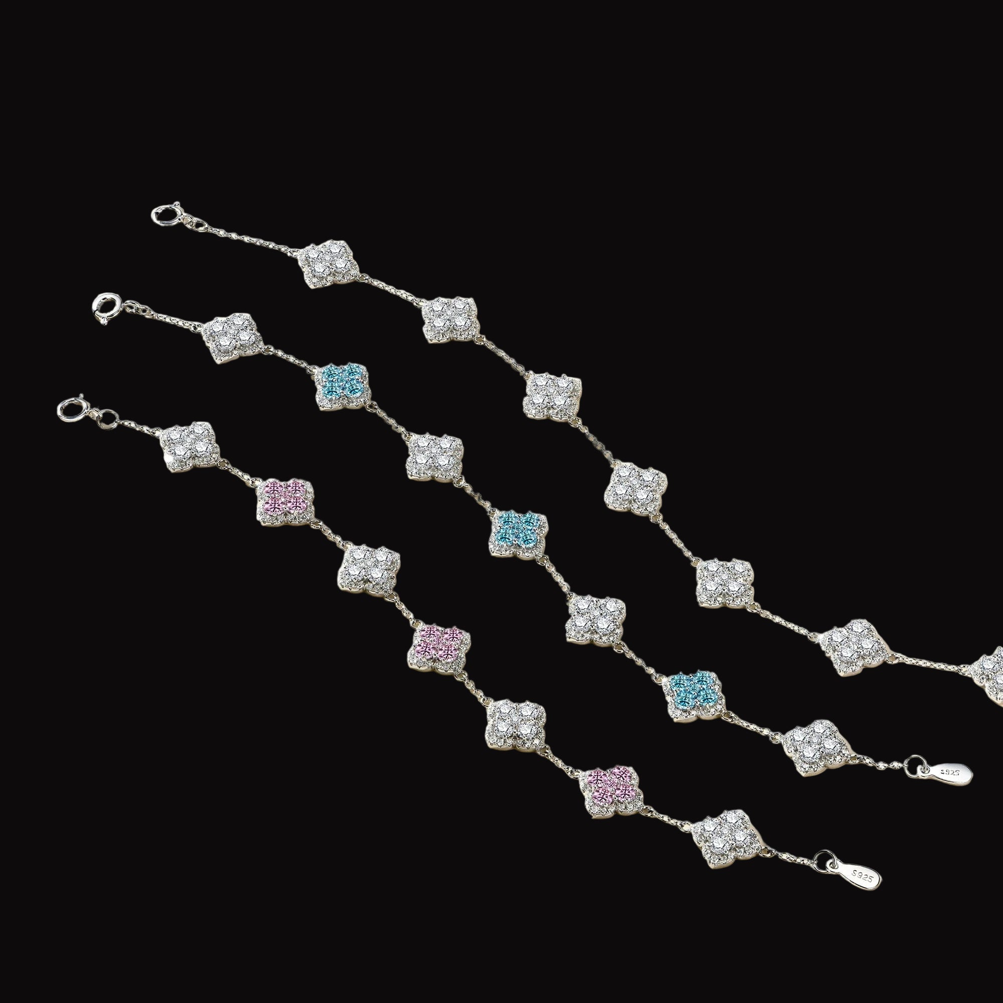 The Carat Cave Full Moissanite Diamond Bracelet Plated