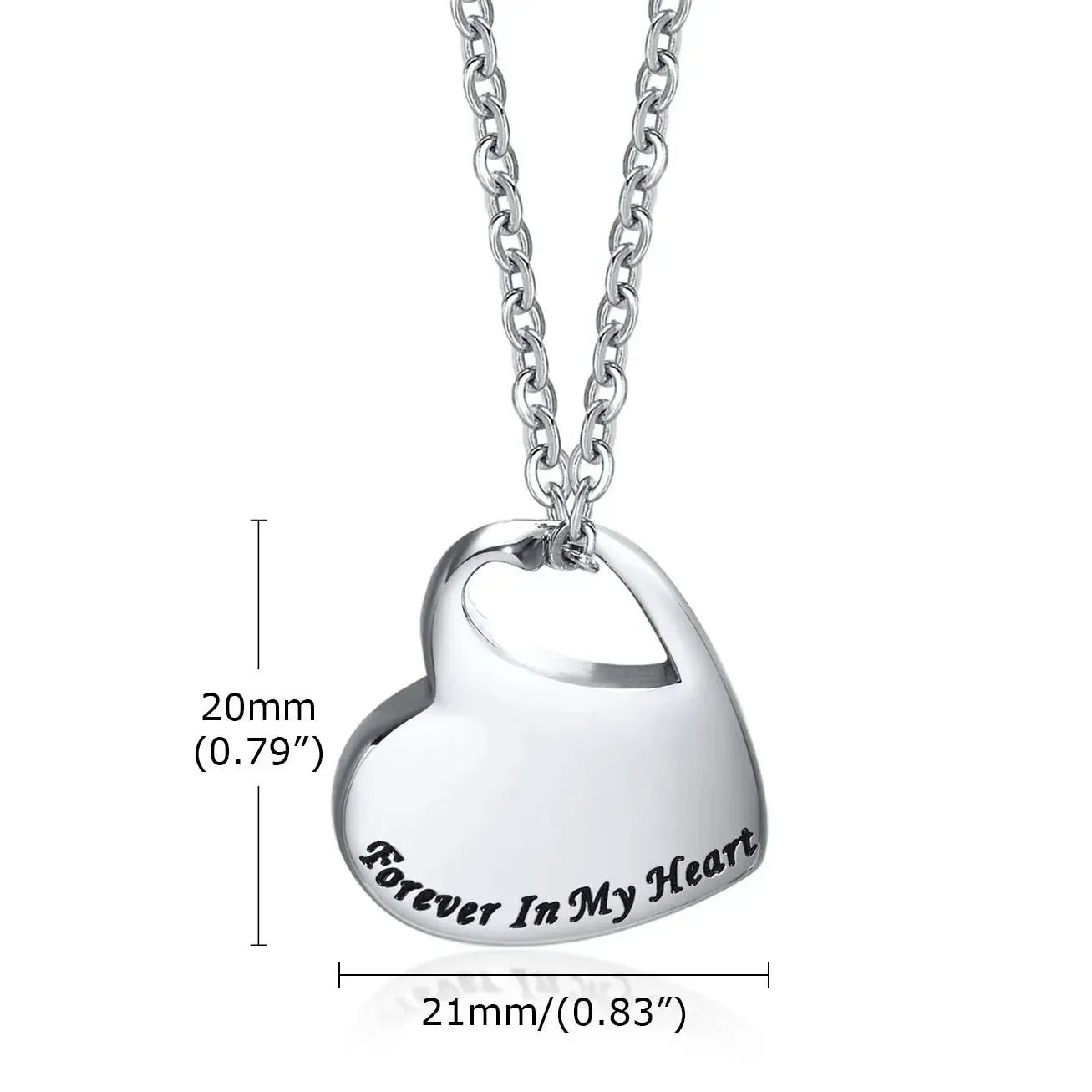The Carat Cave Heart Love Cremation Necklace