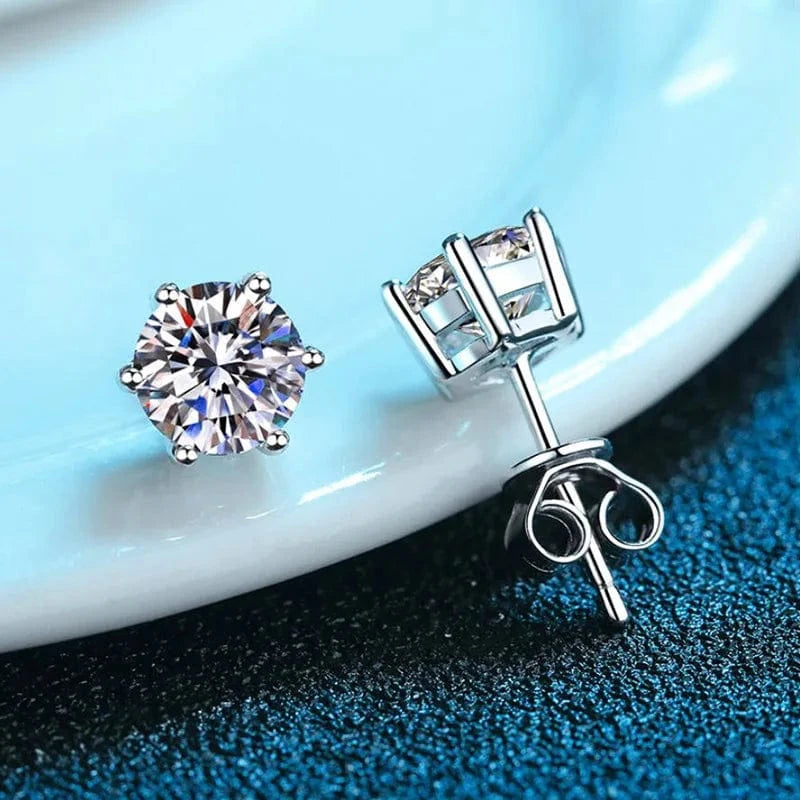 The Carat Cave Lab grown Diamond stud earrings with certificate