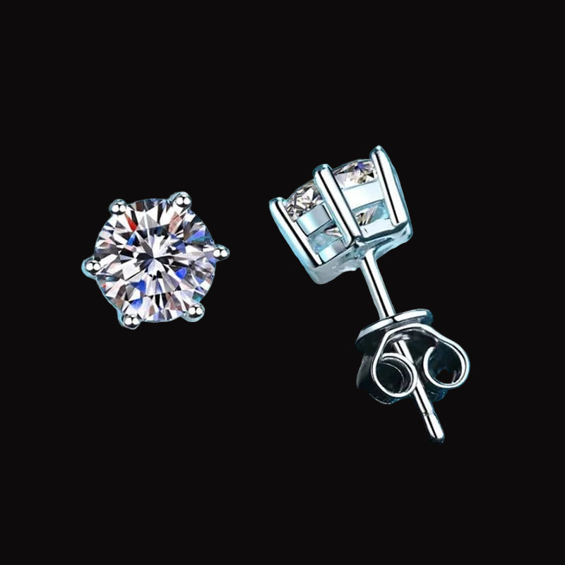 The Carat Cave Lab grown Diamond stud earrings with certificate