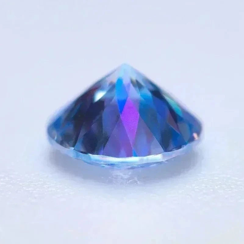 The Carat Cave Moissanite Ice Blue Diamond lab grown with GRA Certificate