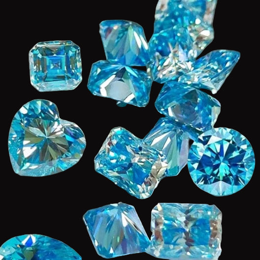 The Carat Cave Sea Blue Lab Grown Diamond