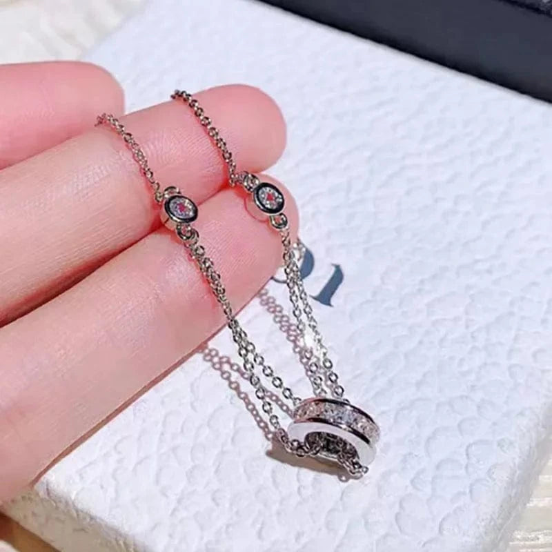 The Carat Cave Silver Color Designer link bracelet