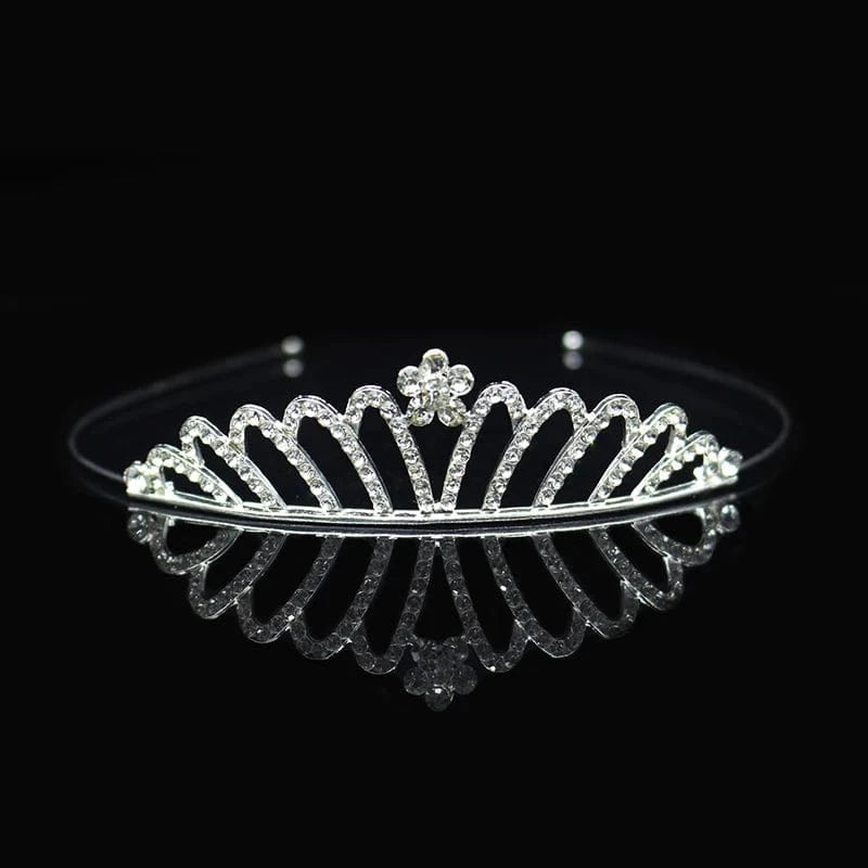 The Carat Cave Tiara Crown 7 Flower Girl Wedding Tiara