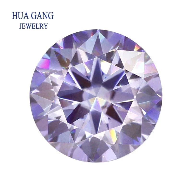 The Carat Cave Colored Loose Moissanite Stones 1ct 2ct 3ct Royalblue Pink Green Black Moissanites Shining Fine Jewelry Round Lab Grown Diamonds