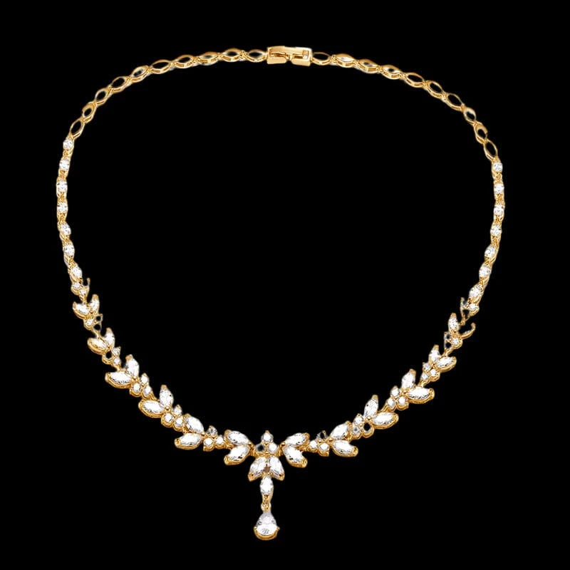 The Carat Cave Gold Necklace Luxury Bridal Jewellery Sets
