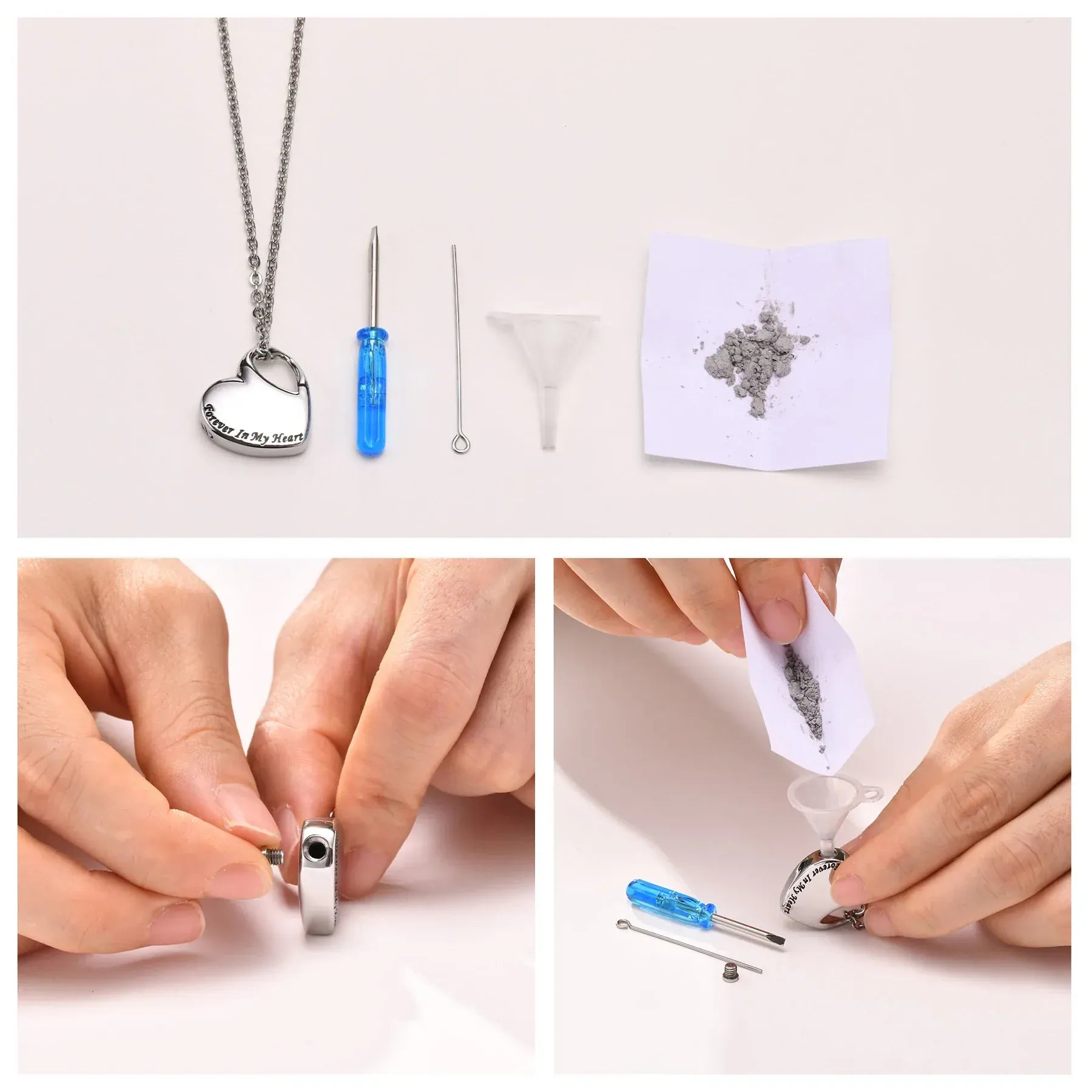 The Carat Cave Heart Love Cremation Necklace