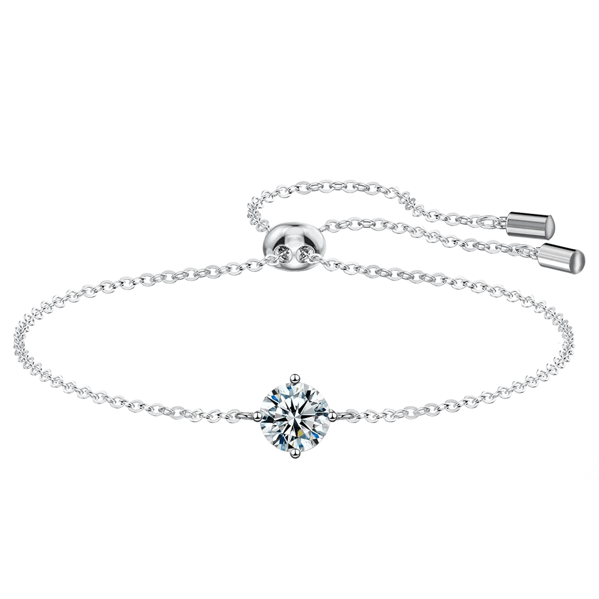 The Carat Cave moissanite GRA / WHITE Certified 1 Carat lab grown Diamond Bracelet