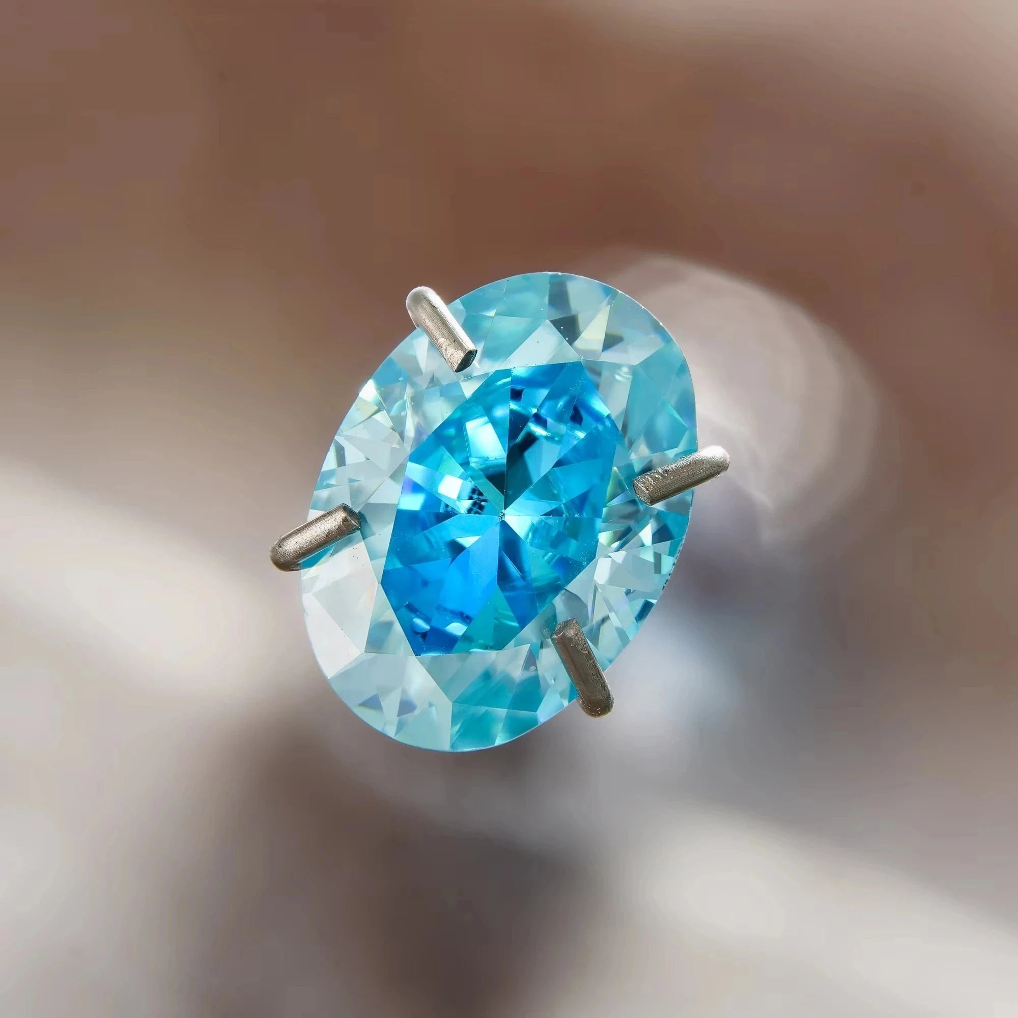 The Carat Cave Sea Blue Lab Grown Diamond