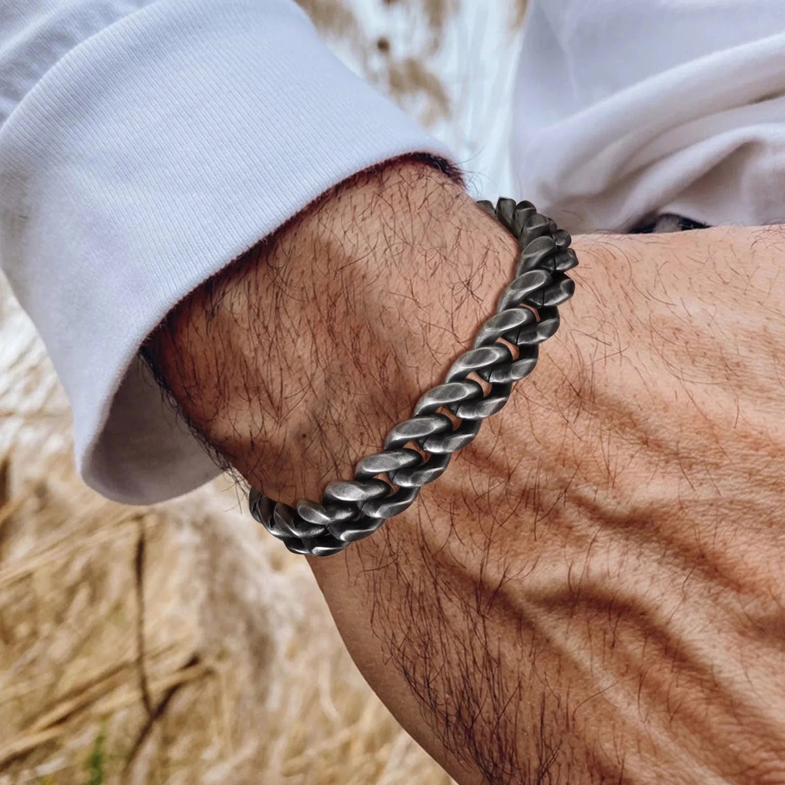 The Carat Cave Stainless Steel Bold Cuban Bracelets for Men Women - 6mm/8mm/10mm/12mm