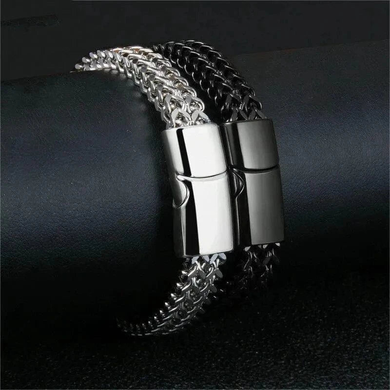 The Carat Cave Stainless Steel Bully Bracelet